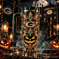 GB Midnight Filigree - Emerald, Gold and a Carved Grin