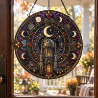 Moonlit Cathedral - A Circular Study in Night and Stillness