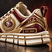 SF Heritage - Crimson, Cream and Gold Laurel Running Shoes
