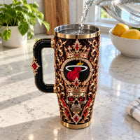 MIA Gilded Court - Crowned Skull Baroque Tumbler