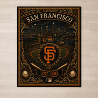 SF Heritage - Ornate Ballpark Medallion Floor Composition