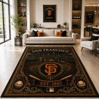 SF Heritage - Ornate Ballpark Medallion Floor Composition