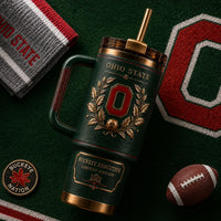 OSU Heritage Crest - Forest Green and Gold Laurel Composition