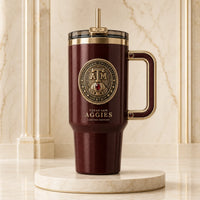 TAMU Seal - Maroon and Gold Crest Tumbler
