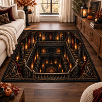 Candlelit Descent - Gothic Cathedral Floor Composition