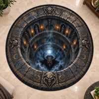The Pit Stares Back - Illusion Depth Round Rug
