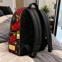 SF Gold Drip - Graffiti Crown Statement Backpack