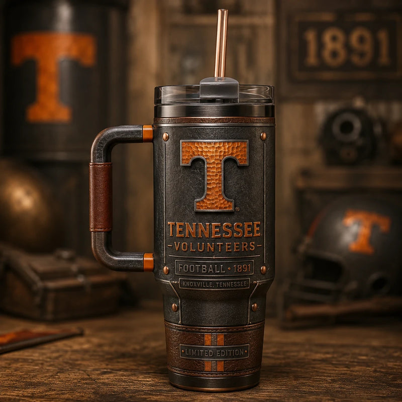 TENN Heritage - The Amber T on a Weathered Vintage Panel