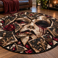Fractured Porcelain - A Circular Study in Shadow and Crimson