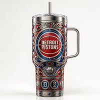 DET Ornate - Basketball Crest Filigree Tumbler