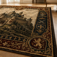 Fleur-de-Lis Keep - Tapestry Castle Floor Composition