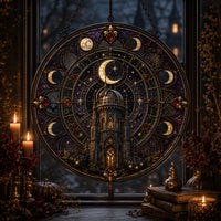 Moonlit Cathedral - A Circular Study in Night and Stillness