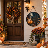 Crescent Pumpkin Estate - Moonlight, Gate and Quiet Glow